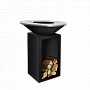 Угольный гриль  Ofyr Classic Black 85 с поленницей