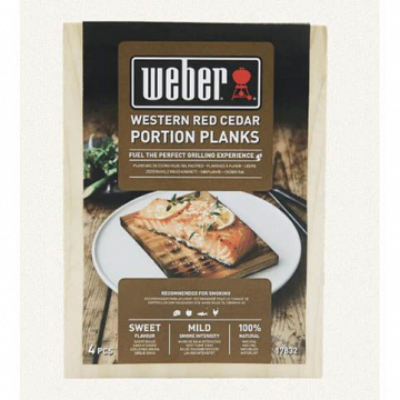  Доски для копчения малые Кедр Weber 4 штуки – фотография 1