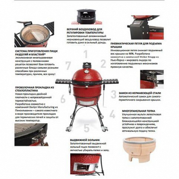 Керамический гриль  Kamado Joe Stand-Alone Classic II – фотография 2