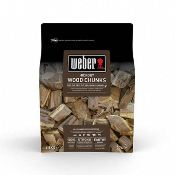  Дрова для копчения Гикори 1.5кг Weber – фотография 1